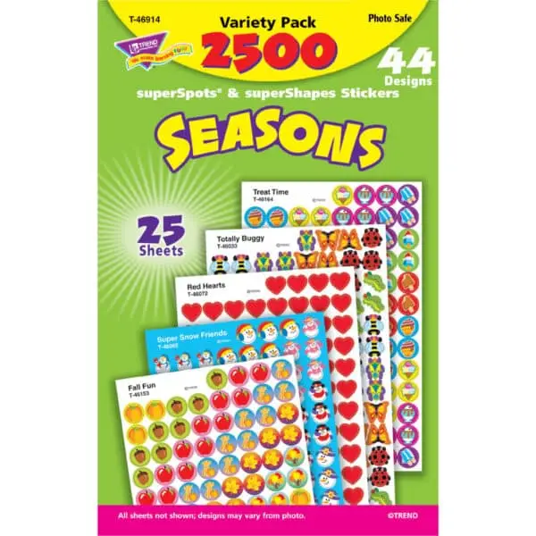 Seasons - Mini Stickers For Dot Books (2,500)