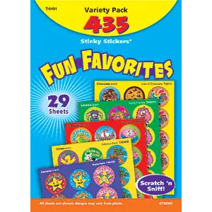 Fun Favorites - Stinky Stickers (435 stickers, 24 designs)-0