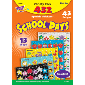 School Days - Sparkle Stickers (432 stickers, 43 designs)-0