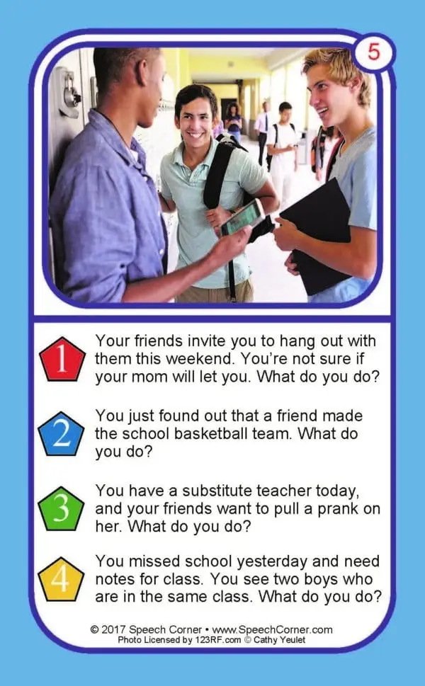 Social Situations For Teens Double Dice Add-On Deck **Damaged/Dented Discount** Web Only - Image 2