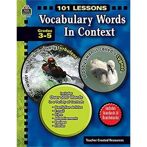 101 Lessons: Vocabulary Words in Context Grades 3-5-0
