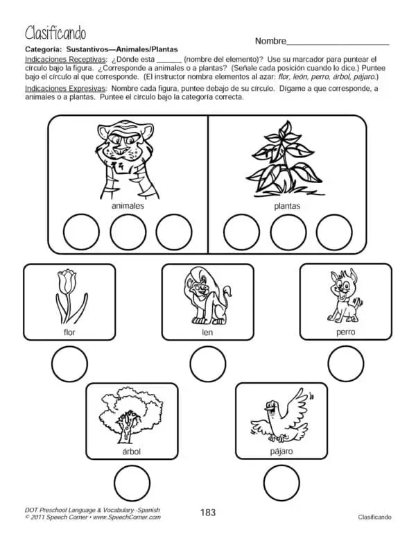 Dot Preschool Language & Vocabulary Spanish - Image 4