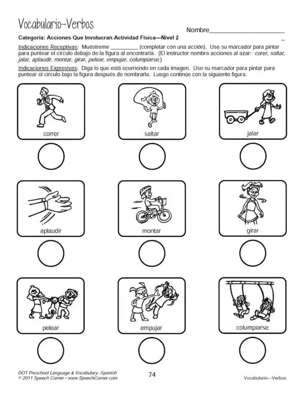 Dot Preschool Language & Vocabulary Spanish - Image 6