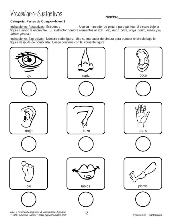 Dot Preschool Language & Vocabulary Spanish - Image 7