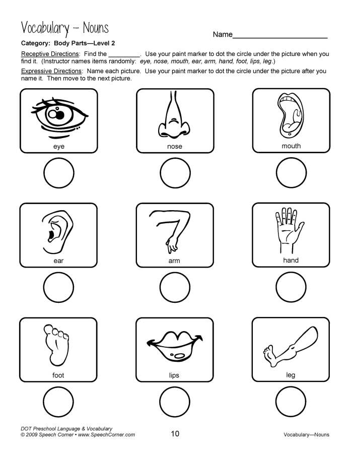 Dot Preschool Language & Vocabulary - Speech Corner