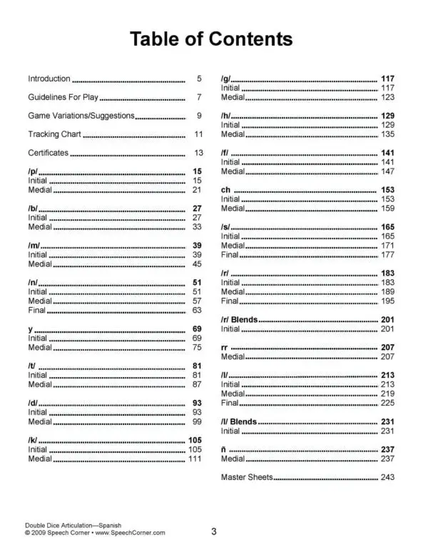 Double Dice Articulation - Spanish - Image 2