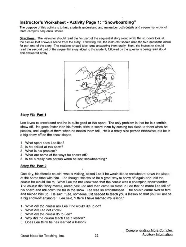 Comprehending More Complex Auditory Information - Image 4