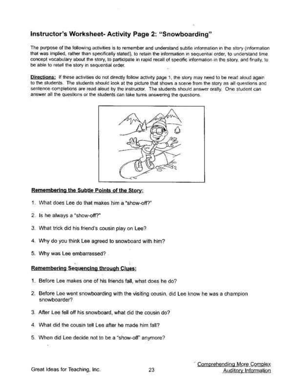 Comprehending More Complex Auditory Information - Image 5