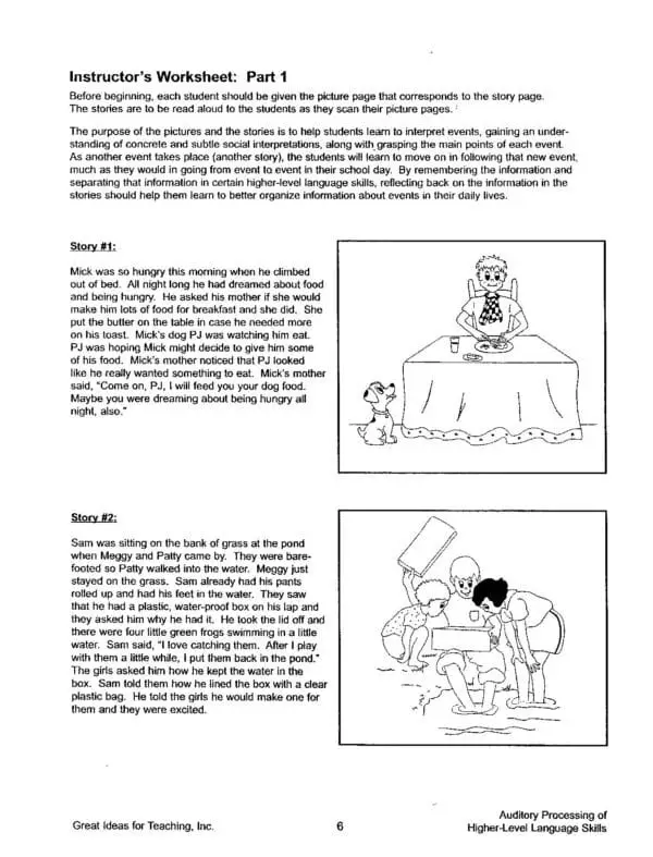 Auditory Processing of Higher-Level Language Skills - Image 4