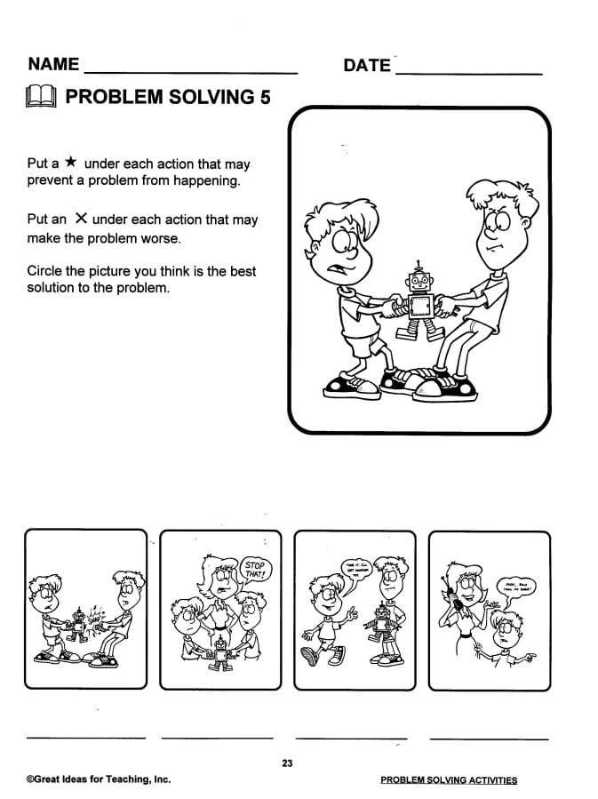 problem solving learning story