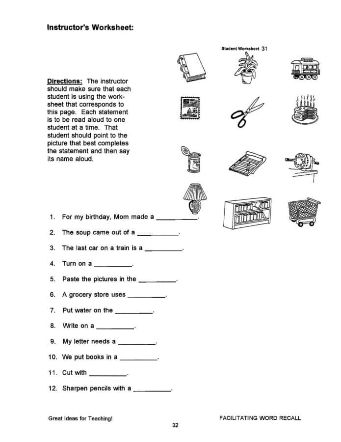 Facilitating Word Recall - Speech Corner