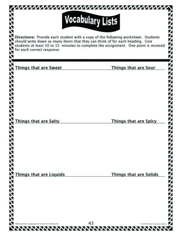 Motivational Language Activities for Adolescents - Image 4