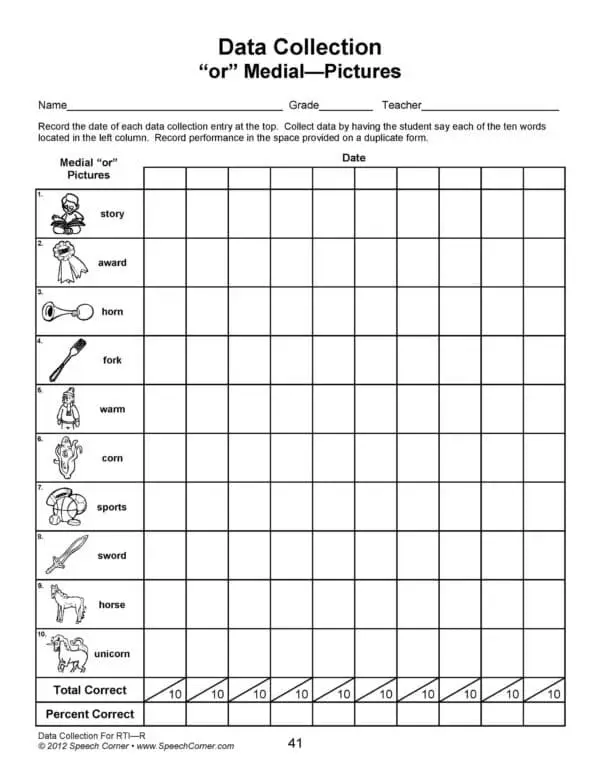 Data Collection For Articulation - R Workbook **Damaged/Dented Discount** Web Only - Image 3