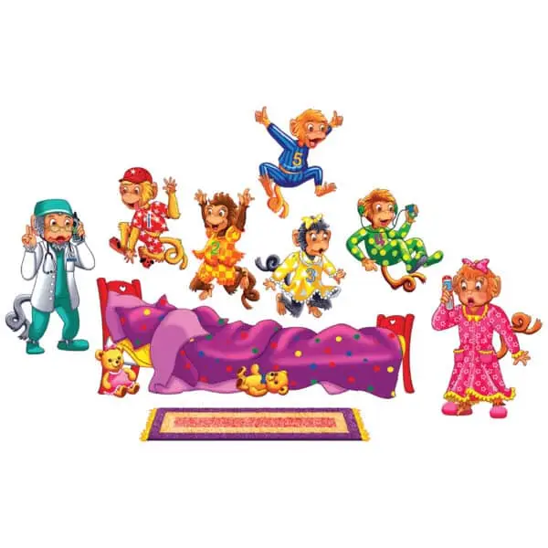 Five Monkeys Jumping on the Bed - Flannel Board Stories