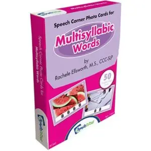 Speech Corner Photo Cards for Multisyllabic Words-0