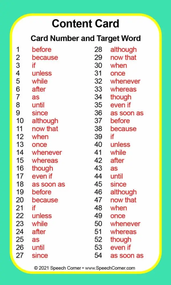 Subordinating Conjunctions Double Dice Add-On Deck - Image 4