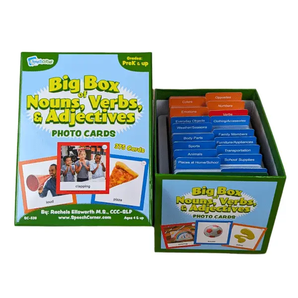 Big Box of Nouns, Verbs, and Adjectives—Photo Cards