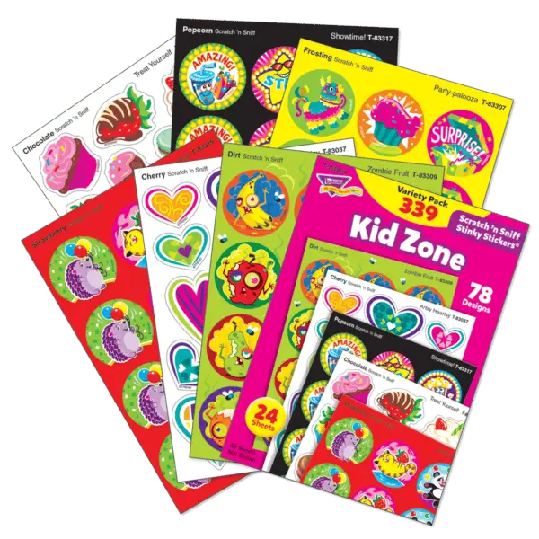 Kid Zone Scratch 'n Sniff Stinky Stickers® Variety Pack - Image 3