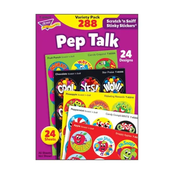 Pep Talk Scratch 'n Sniff Stinky Stickers® Variety Pack - Image 2