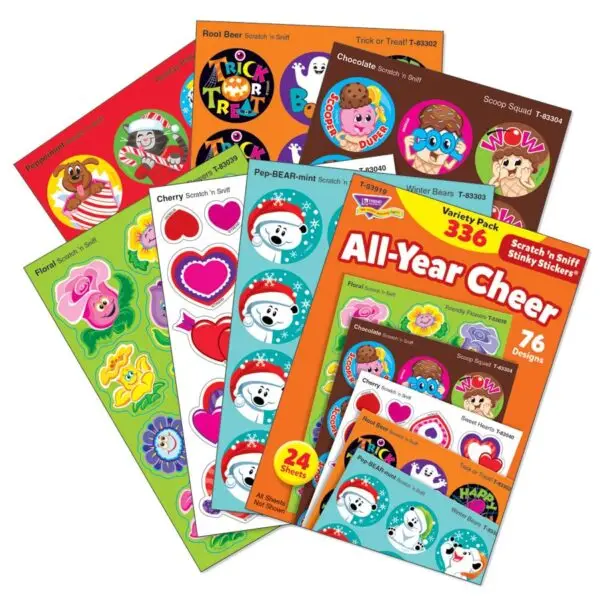 All-Year Cheer Scratch 'n Sniff Stinky Stickers® Variety Pack - Image 2