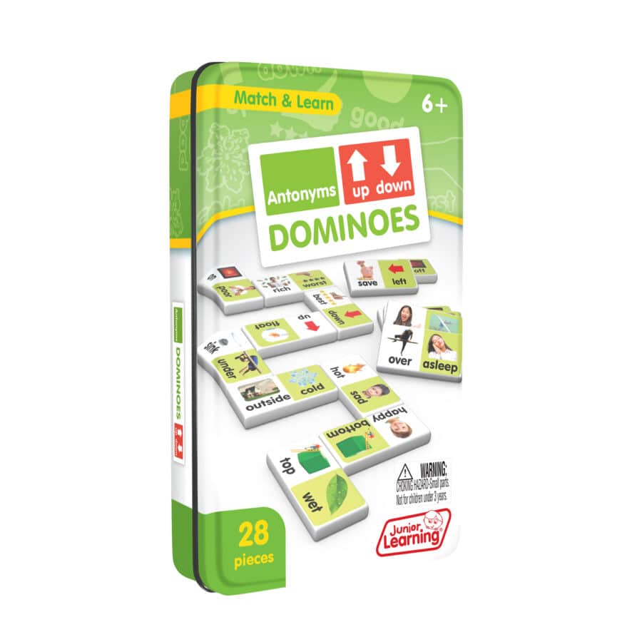 antonyms-dominoes-damage-dented-discount-speech-corner