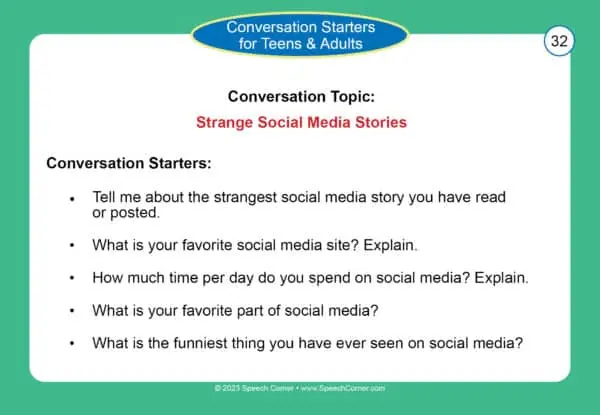 Conversation Starters for Teens and Adults - Speech Corner Photo Cards - Image 3