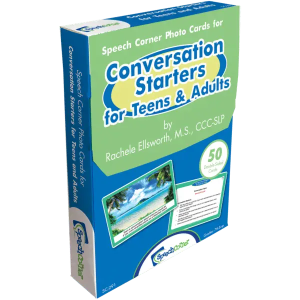 Conversation Starters for Teens and Adults - Speech Corner Photo Cards