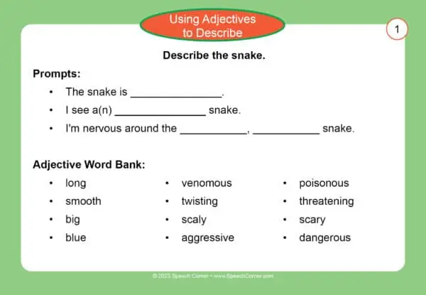 Using Adjectives to Describe - Speech Corner Photo Cards - Image 3