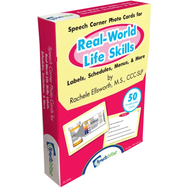 Real-World Life Skills - Speech Corner Photo Cards