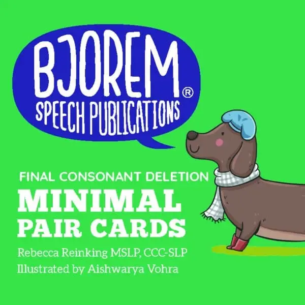 Bjorem Minimal Pairs: Final Consonant Deletion