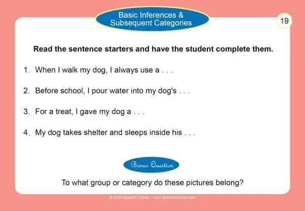 Speech Corner Photo Card Bundle— Inferencing (SC-202, SC-215, SC-289) - Image 7