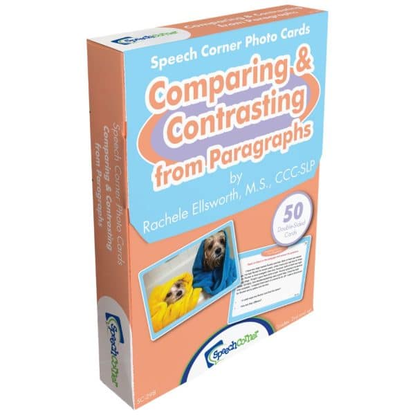 Speech Corner Photo Cards: Comparing & Contrasting from Paragraphs **Damaged/Dented Discount** Web Only