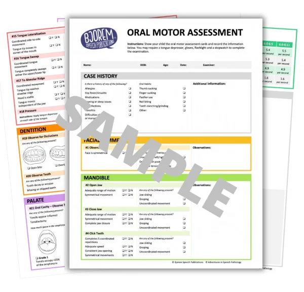 Bjorem—Oral Motor Assessment - Image 5