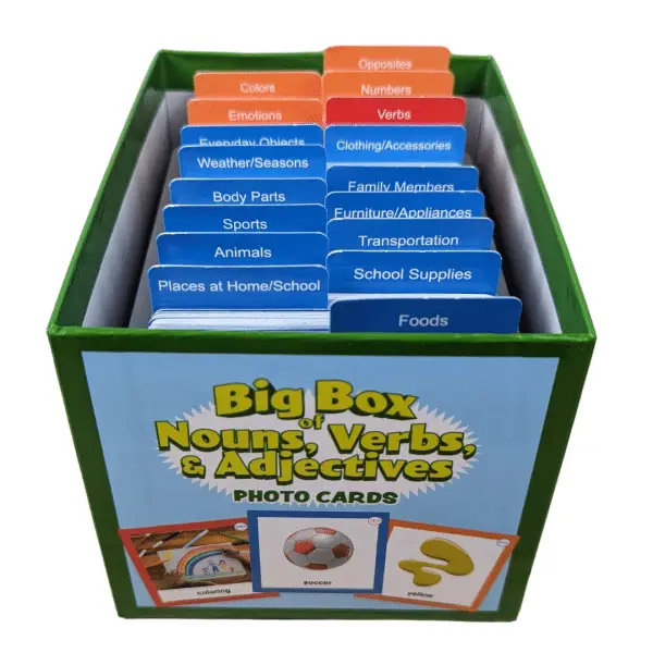 Big Box of Nouns, Verbs, and Adjectives—Photo Cards - Image 4