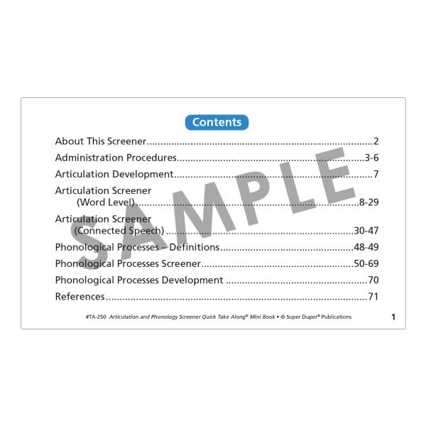 Articulation & Phonology Screener Quick Take Along - Image 2