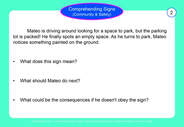 Speech Corner Photo Cards for Comprehending Signs (Community & Safety) - Image 7