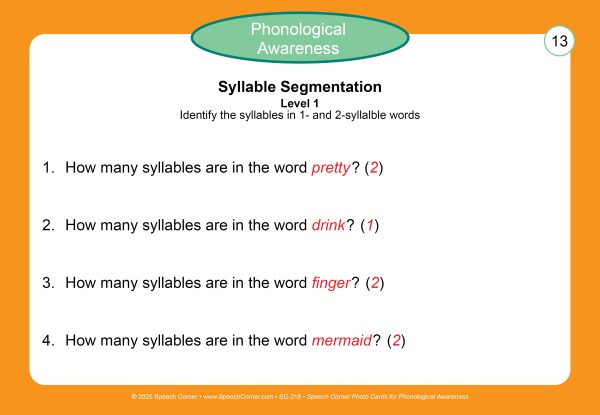 Phonological Awareness Speech Corner Photo Cards *Pre-Order Item-Will Ship At the Beginning of February* - Image 5