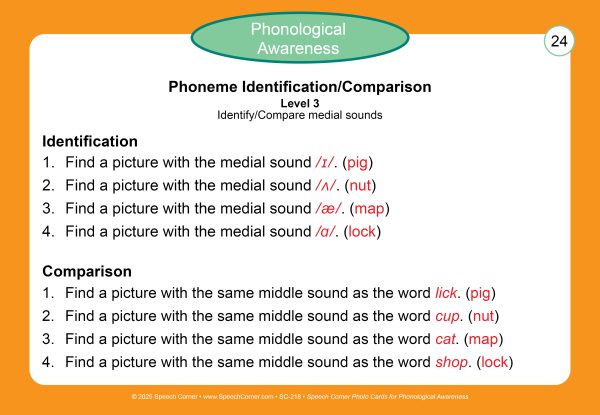 Phonological Awareness Speech Corner Photo Cards *Pre-Order Item-Will Ship At the Beginning of February* - Image 9