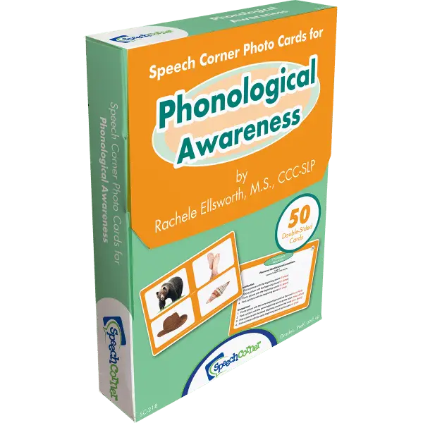 Phonological Awareness Speech Corner Photo Cards