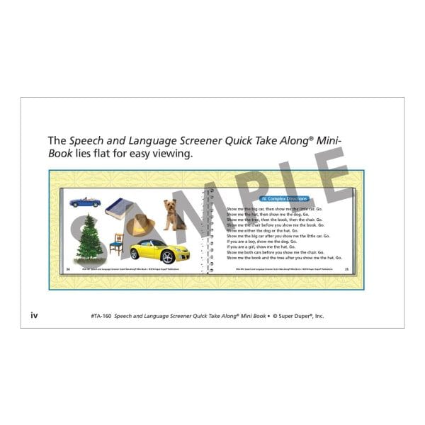 Speech & Language Screener Quick Take Along - Image 3