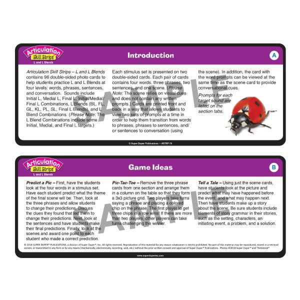 Articulation Skill Strips L and L Blends - Image 3