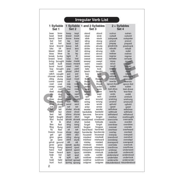 208 Irregular Verbs Playing Cards with Super Duper® Secret Decoder - Image 5