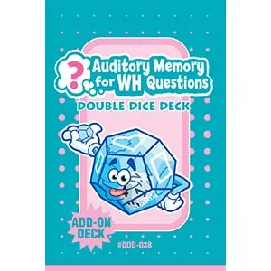 Auditory Memory For WH Questions Double Dice Add-On Deck-0